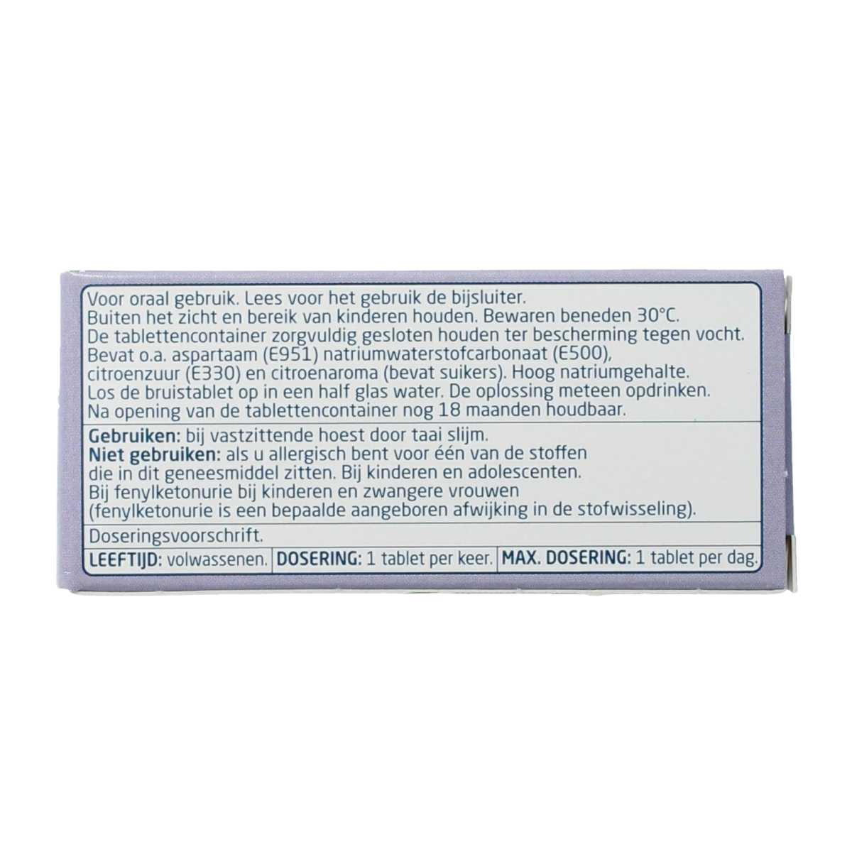 Teva Acetylcysteine 600mg 7.00 Bruistabletten