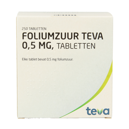 Teva Foliumzuur 0.5 250.00 Tabletten