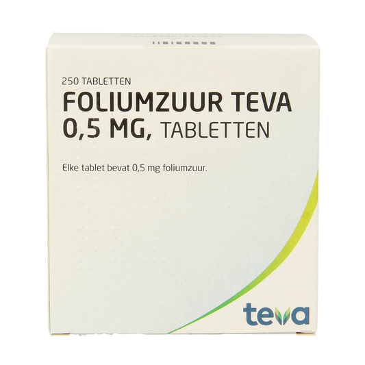 Teva Foliumzuur 0.5 250.00 Tabletten