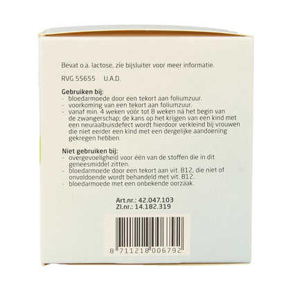 Teva Foliumzuur 0.5 250.00 Tabletten