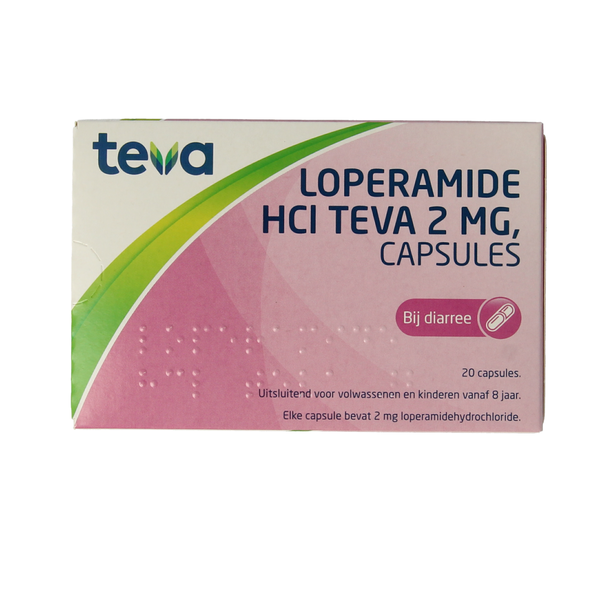 Teva Loperamide HCL 2 mg 20.00 Capsules