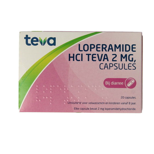 Teva Loperamide HCL 2 mg 20.00 Capsules