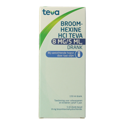 Teva Broomhexine HCL 8mg / 5ml 150.00 Milliliter
