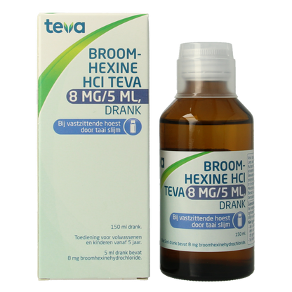 Teva Broomhexine HCL 8mg / 5ml 150 Milliliter