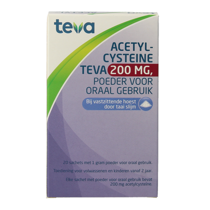 Teva Acetylcysteine 200mg 20 Sachets