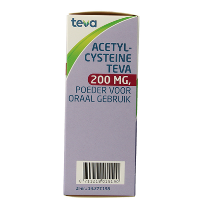 Teva Acetylcysteine 200mg 20 Sachets