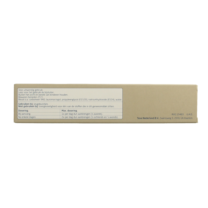 Teva Benzoylperoxide 50mg  5% 100 Gram