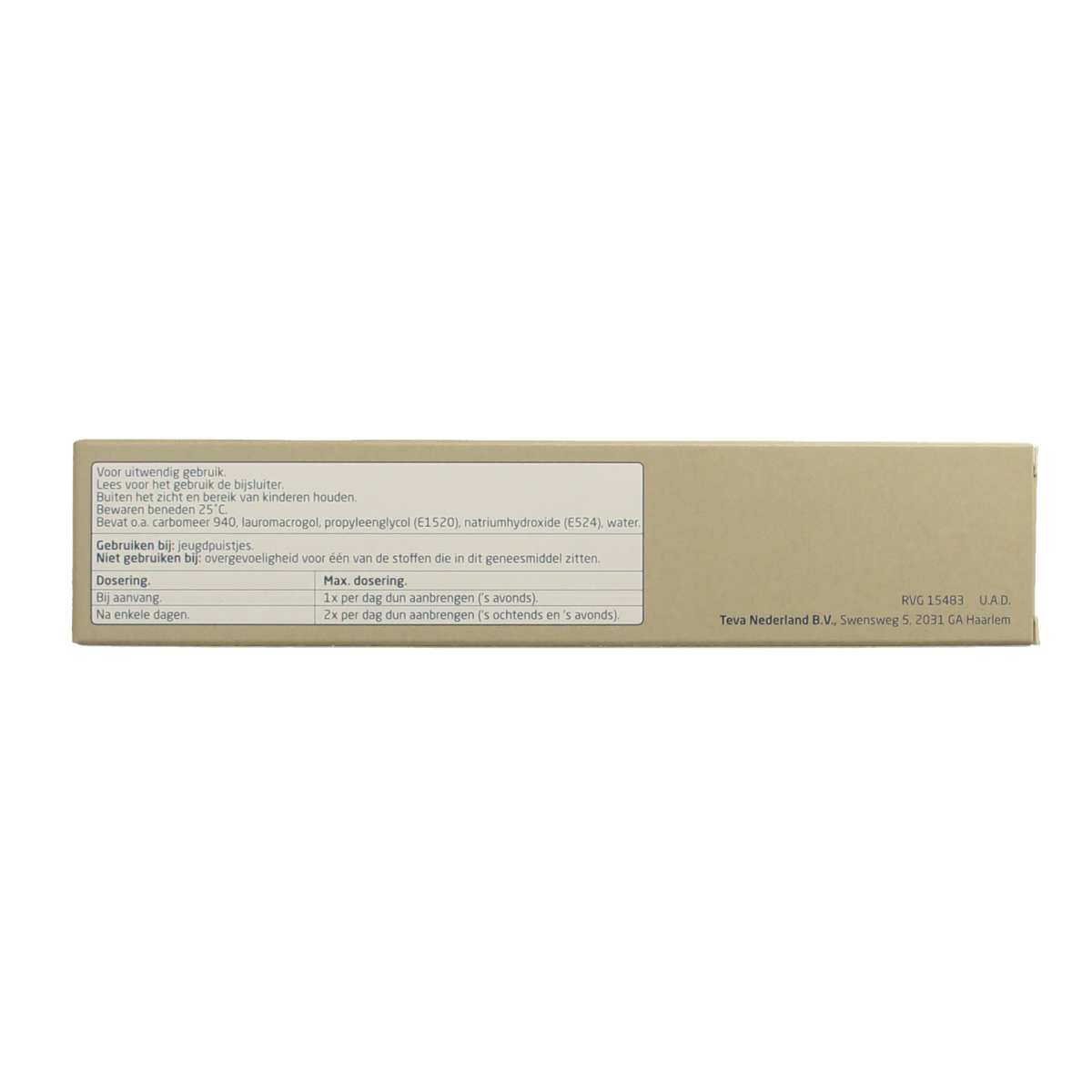 Teva Benzoylperoxide 50mg  5% 100.00 Gram