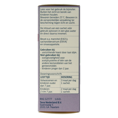 Teva Acetylcysteine 200mg poeder 30 Sachets