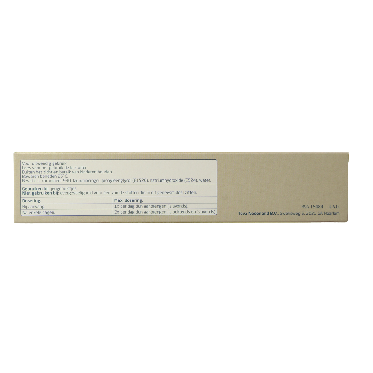 Teva Benzoylperoxide 100mg/g 100.00 Gram