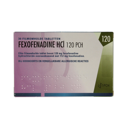 Teva Fexofenadine HCl 120mg 30 Tabletten