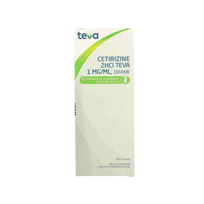 Teva Cetirizine 2HCl 1mg/ml 200.00 Milliliter