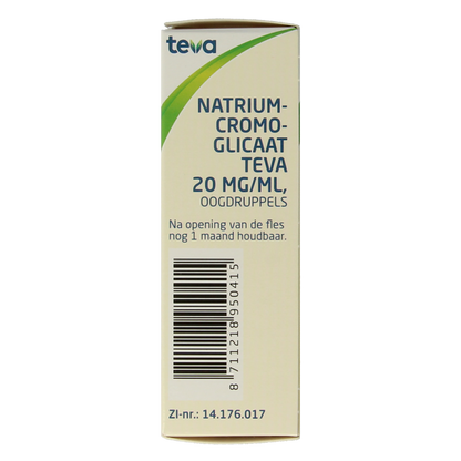 Teva Natriumcromoglicaat 20mg oogdruppels 10.00 Milliliter