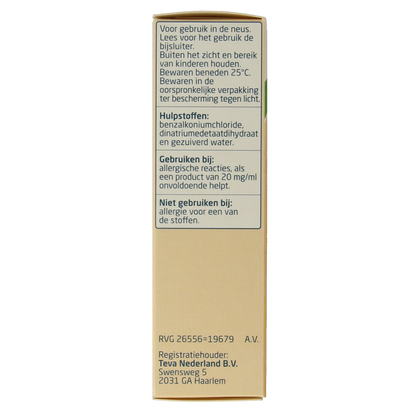 Teva Natriumcromoglicaat 40mg neusspray 10 Milliliter