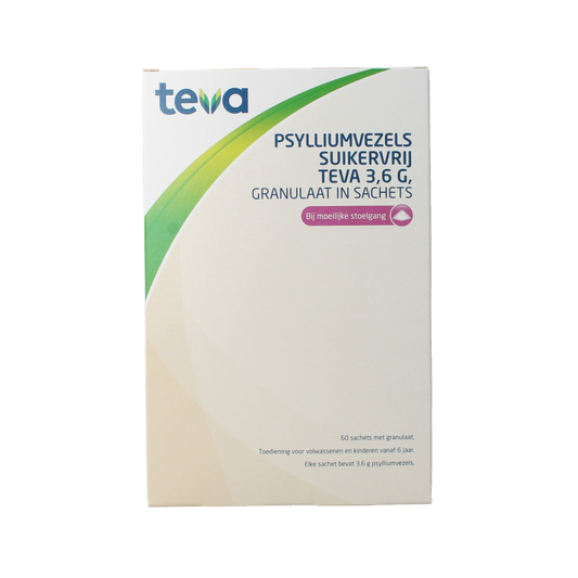 Teva Psylliumvezels granulen suikervrij 60 Sachets