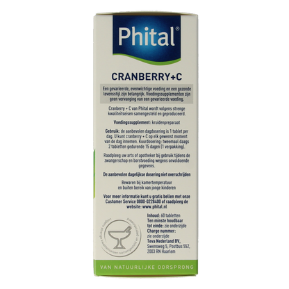 Phital Cranberry + C 60 Tabletten