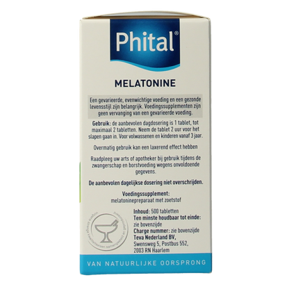 Phital Melatonine 0.1 mg 500 Tabletten