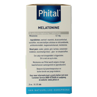 Phital Melatonine 0.1 mg 500 Tabletten