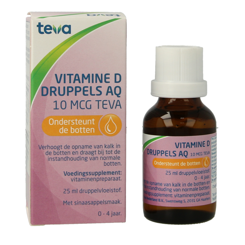 Teva Vitamine D AQ druppels 10 mcg 25 Milliliter