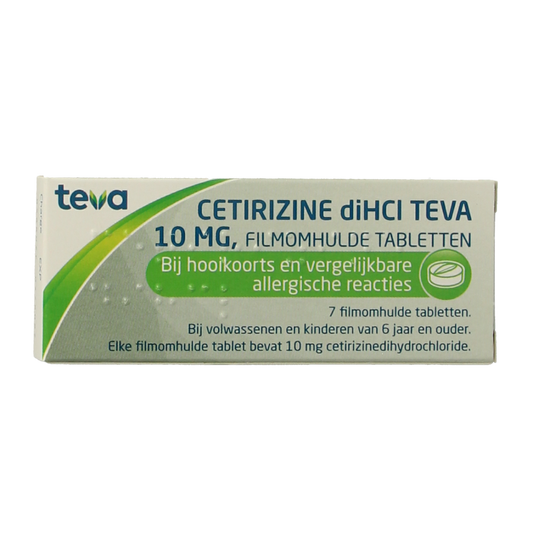 Teva Cetirizine diHCl 10mg 7.00 Tabletten