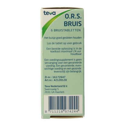 Teva ORS Bruis 6 Tabletten