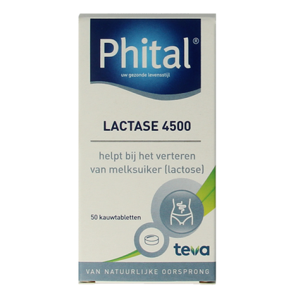 Phital Lactase 4500 50 Kauwtabletten