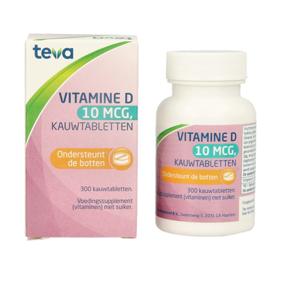 Teva Vitamine D 10 mcg 400IE 300 Tabletten