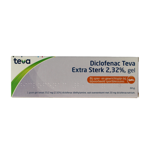 Teva Diclofenac 2,32% extra sterk 60 Gram
