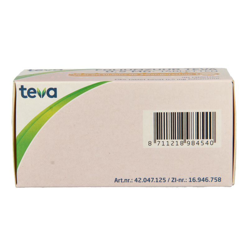 Teva Foliumzuur 0.5mg 90 Stuks