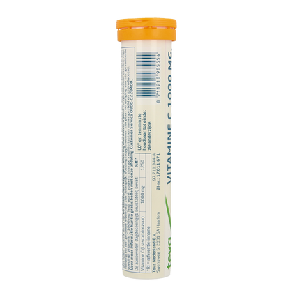 Teva Vitamine C 1000mg bruistabletten 20 Tabletten
