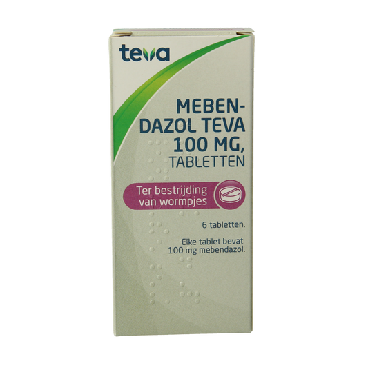 Teva Mebendazol 100mg 6.00 Stuks