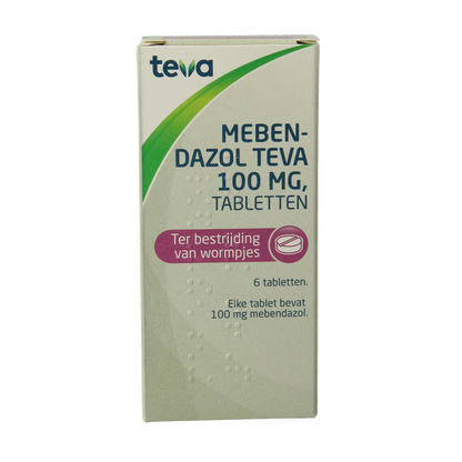 Teva Mebendazol 100mg 6.00 Stuks