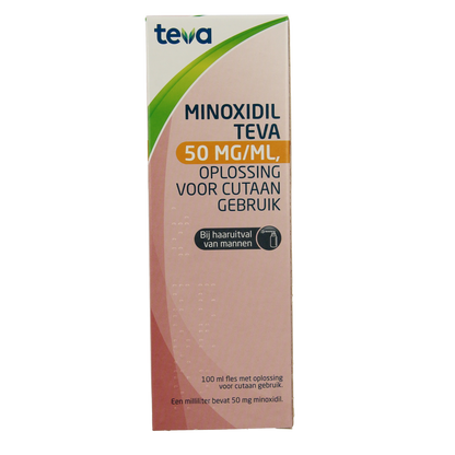 Teva Minoxidil 50mg/ml oplossing 100.00 Milliliter