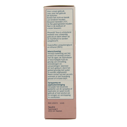 Teva Minoxidil 50mg/ml oplossing 100 Milliliter