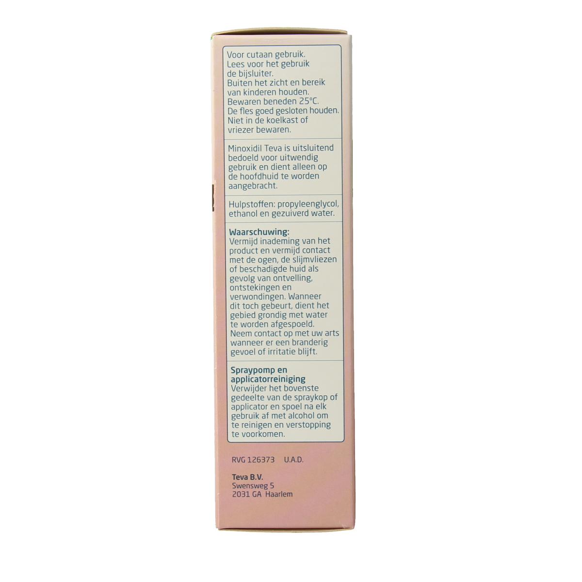 Teva Minoxidil 20mg/ml oplossing 100.00 Milliliter