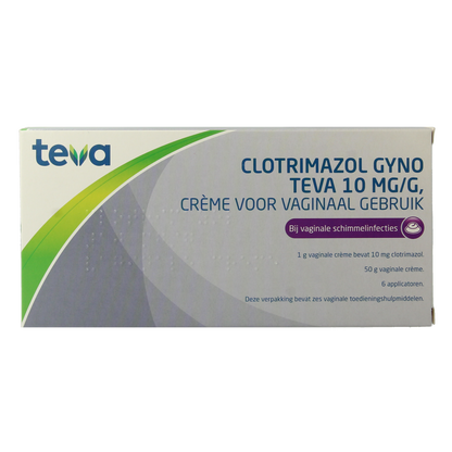 Teva Clotrimazol gyno 10mg creme 50.00 Gram