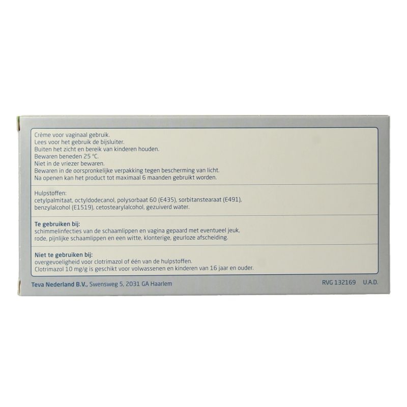 Teva Clotrimazol gyno 10mg creme 50 Gram