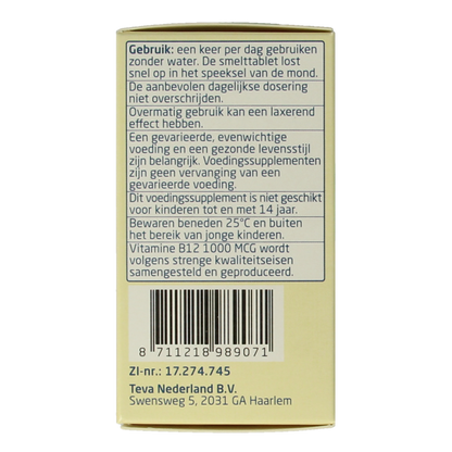 Teva Vitamine B12 1000mcg 120 Tabletten