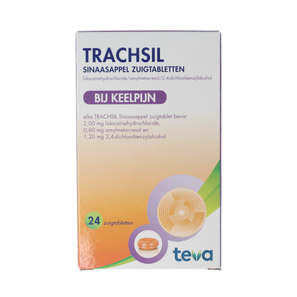 Teva Trachsil sinaasappel 24.00 Zuigtabletten