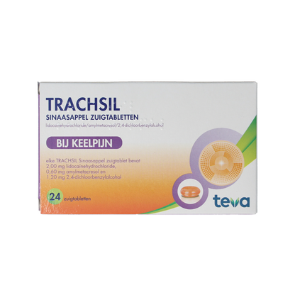 Teva Trachsil sinaasappel 24.00 Zuigtabletten
