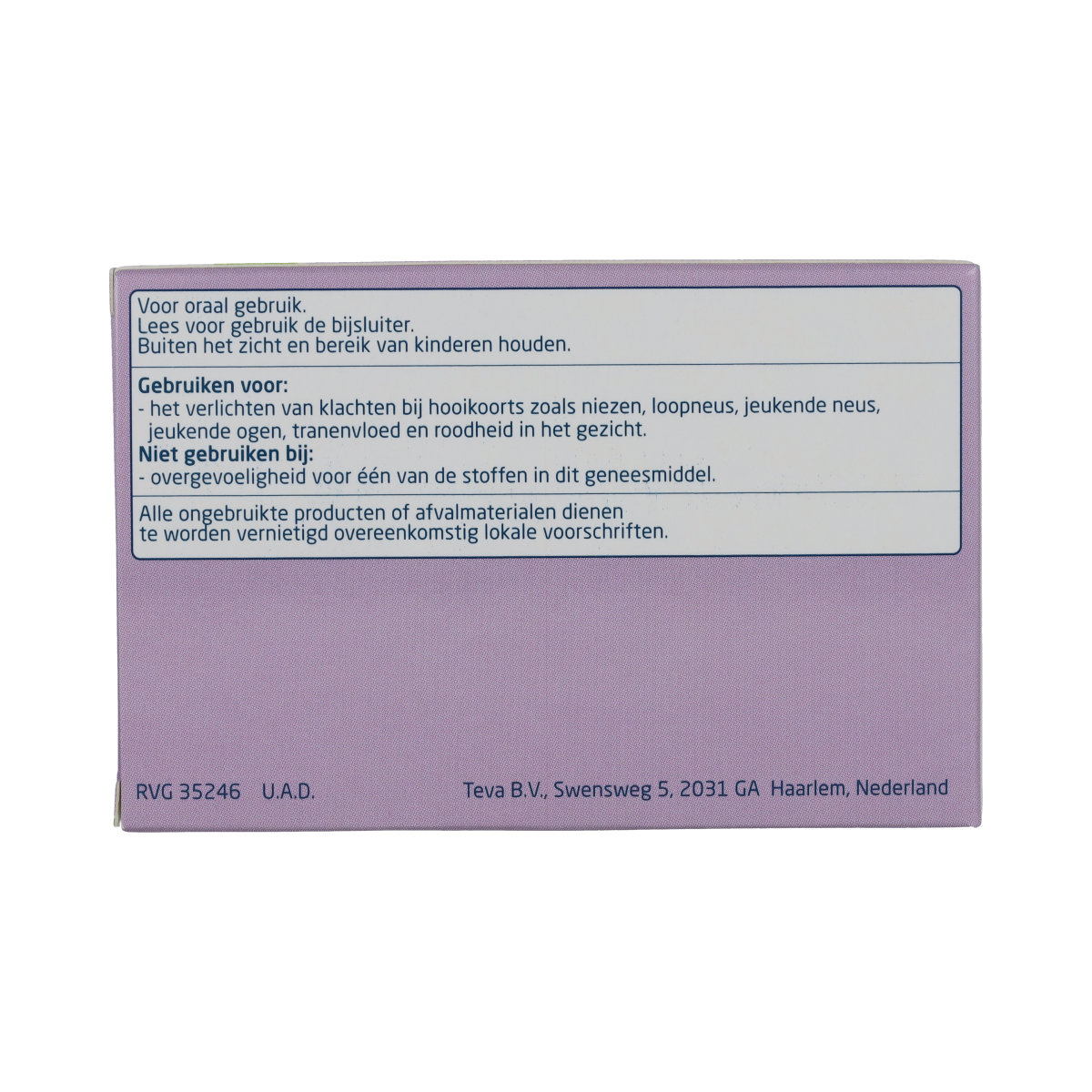 Teva Fexofenadine HCl 120mg 30.00 Tabletten