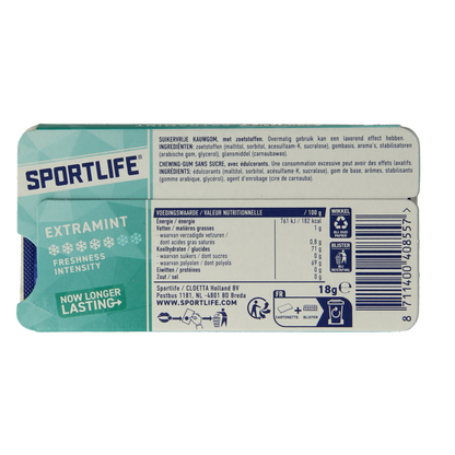 Sportlife Extramint licht blauw pack 1 Stuks