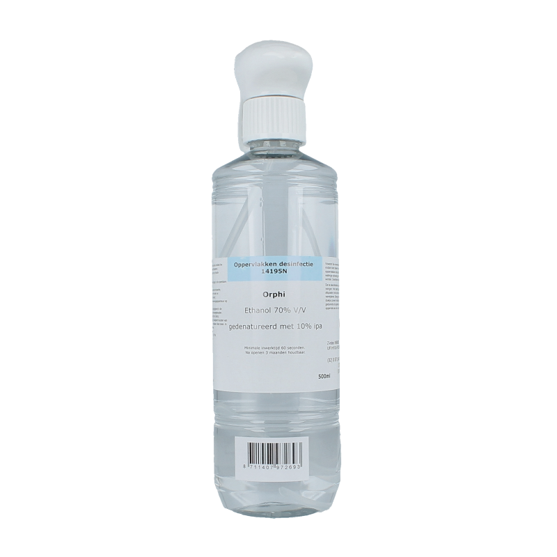 Orphi Alcohol ethanol 70% spray 500 Milliliter