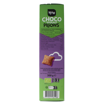 Mjam Choco pillows hazelnut bio 300.00 Gram