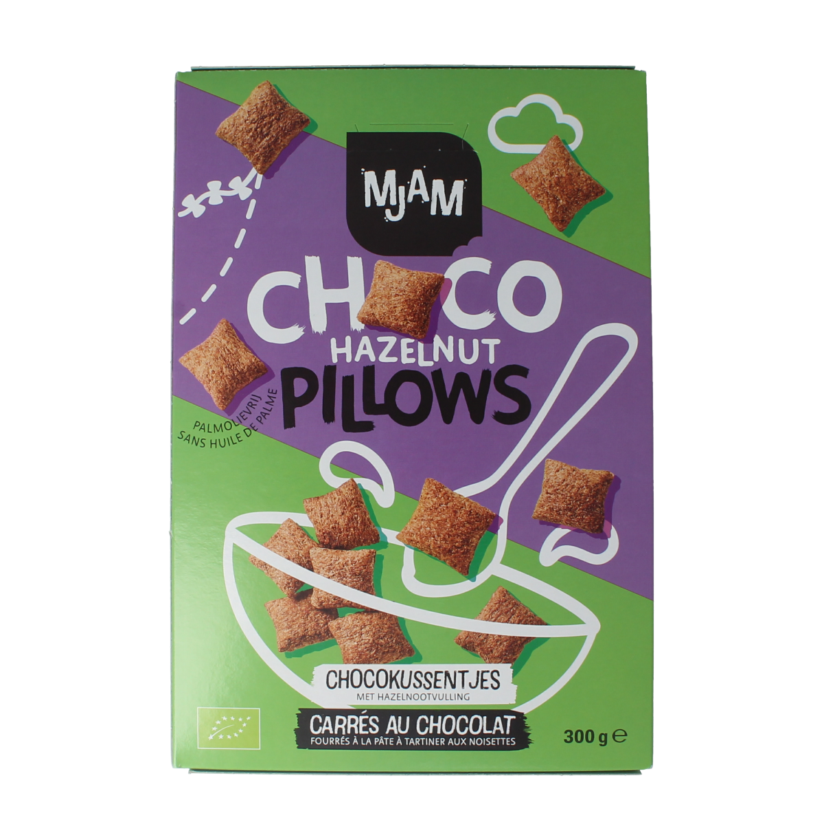 Mjam Choco pillows hazelnut bio 300.00 Gram