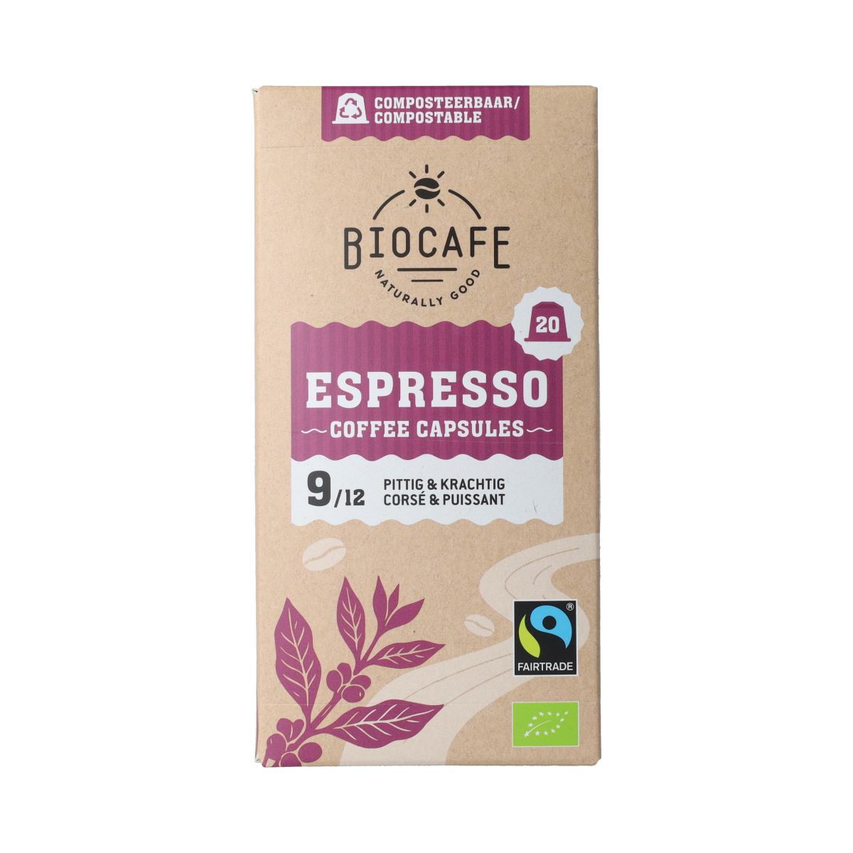 Biocafe Koffiecapcules espresso 20.00 Stuks