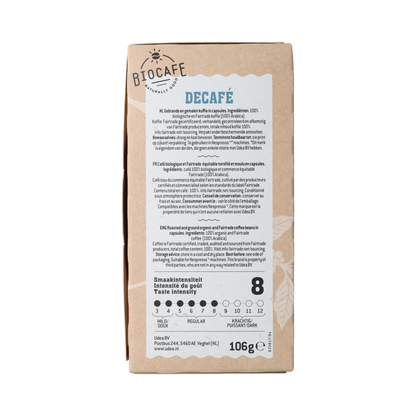 Biocafe Koffiecapsules decafe bio 20.00 Stuks