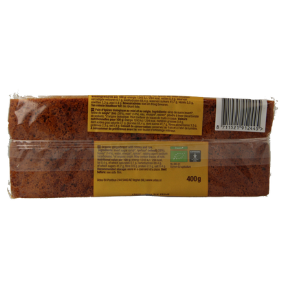 Your Organic Nature Ontbijtkoek honing - rogge bio 400 Gram