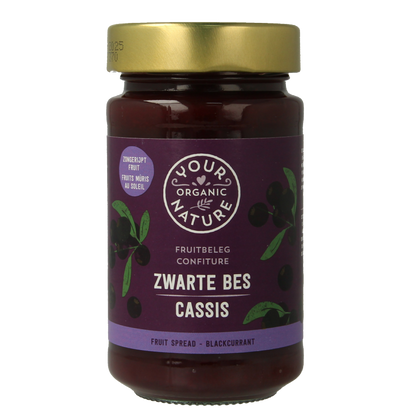 Your Organic Nature Fruit beleg zwarte bes bio 250 Gram