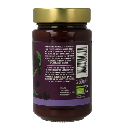 Your Organic Nature Fruit beleg zwarte bes bio 250 Gram
